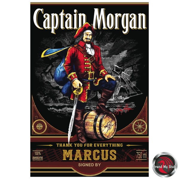 Captain Morgan - Etsy