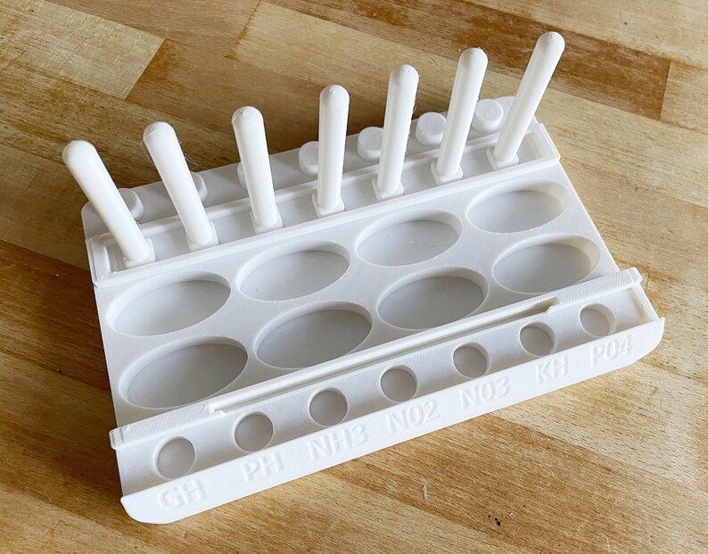 API Aquarium Test Kit Seven Tube Holder and Drying Rack Extended