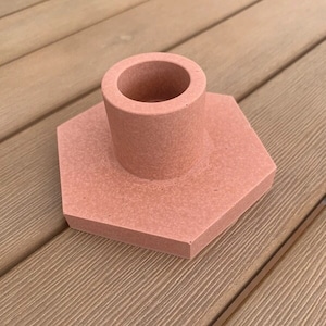 Jesmonite candle holder