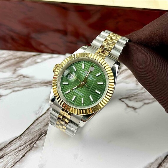 Paterson green steel watch Gem