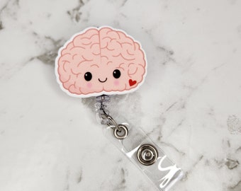 ID Badge Reel / Brain / Neurosurgery / Medical / Nursing / Doctor / Surgeon