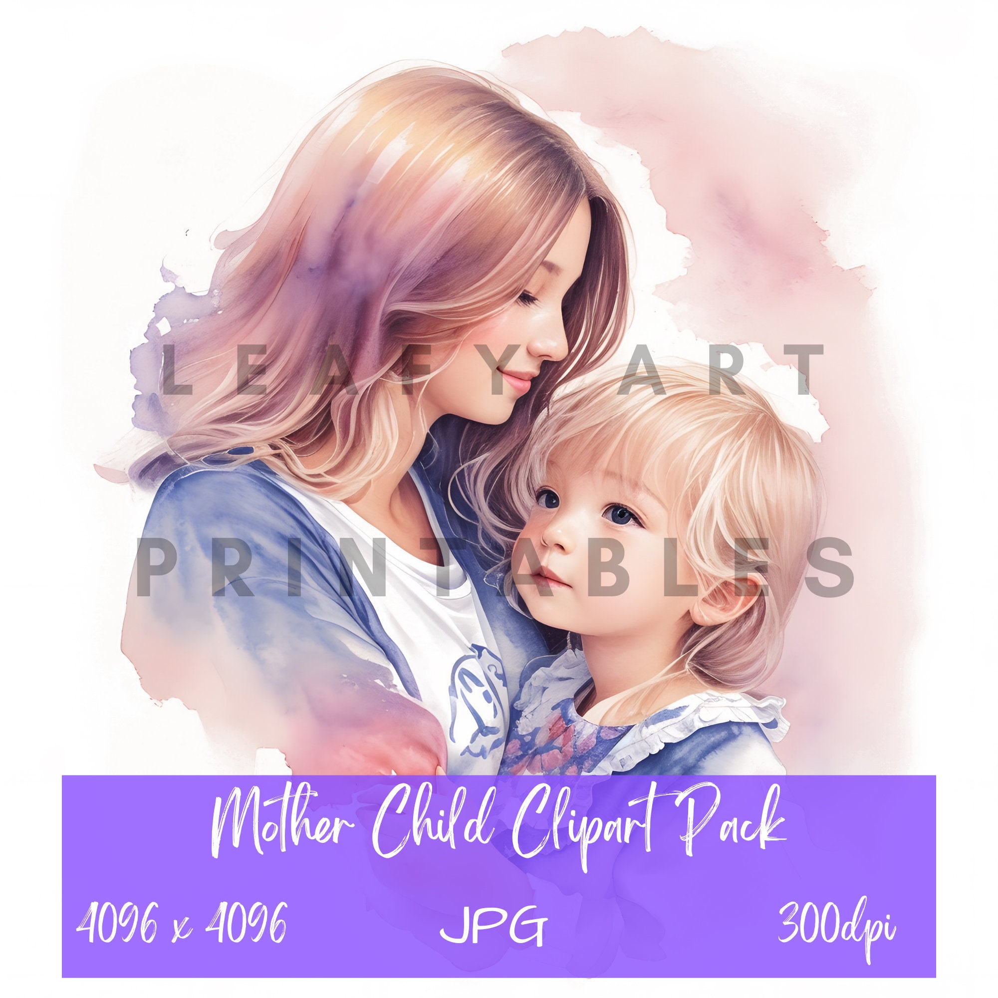 Mother And Children Clip Art