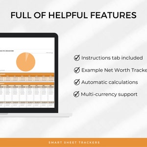 Monthly Net Worth Tracker Spreadsheet Template for Google Sheets