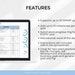 SMART Goal Setting Template for Google Sheets - Blue, Goal Planner ...