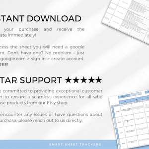SMART Goal Setting Template for Google Sheets - Blue, Goal Planner ...