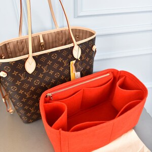 Purse Bling Neverfull GM Base Shaper, Bag Shaper for LV Never full Bags and  other LV Totes, Vegan Leather (Red, GM)