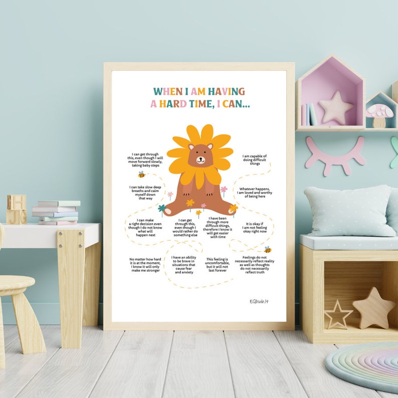 Kids Problem Solving Educational Poster, Social Skills School ...