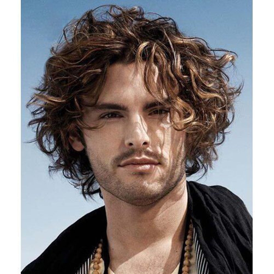 Men's Short Curly Hair Handsome Wig Male Fashion Natural Etsy