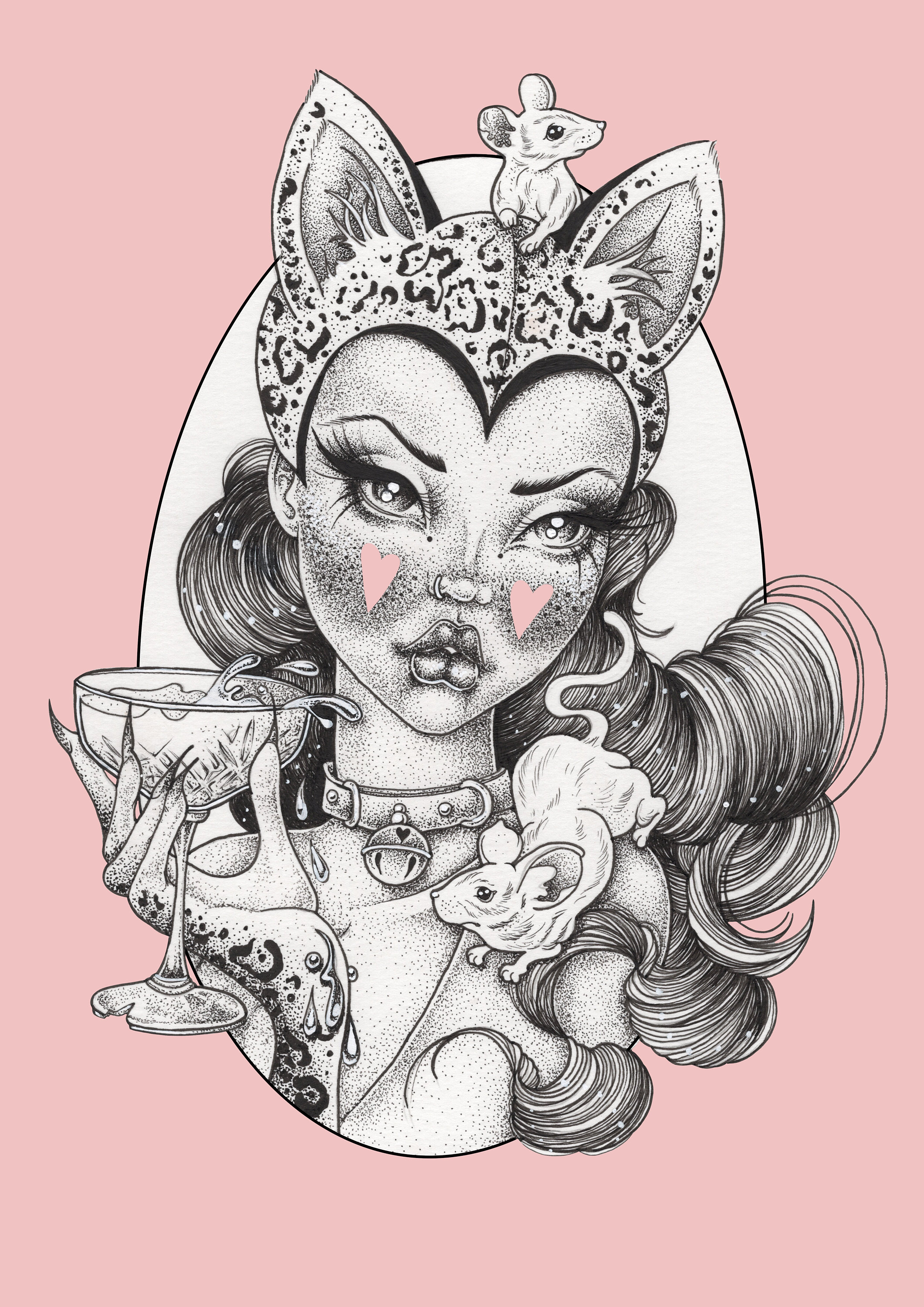 Rockabilly Pin Up Tattoo Flash