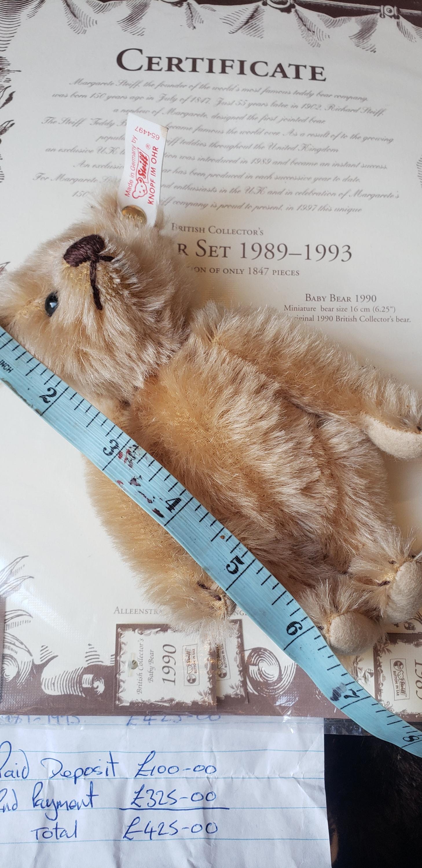 Steiff Baby Bears Collection 1989 to 1993 in Wooden Box - Etsy UK