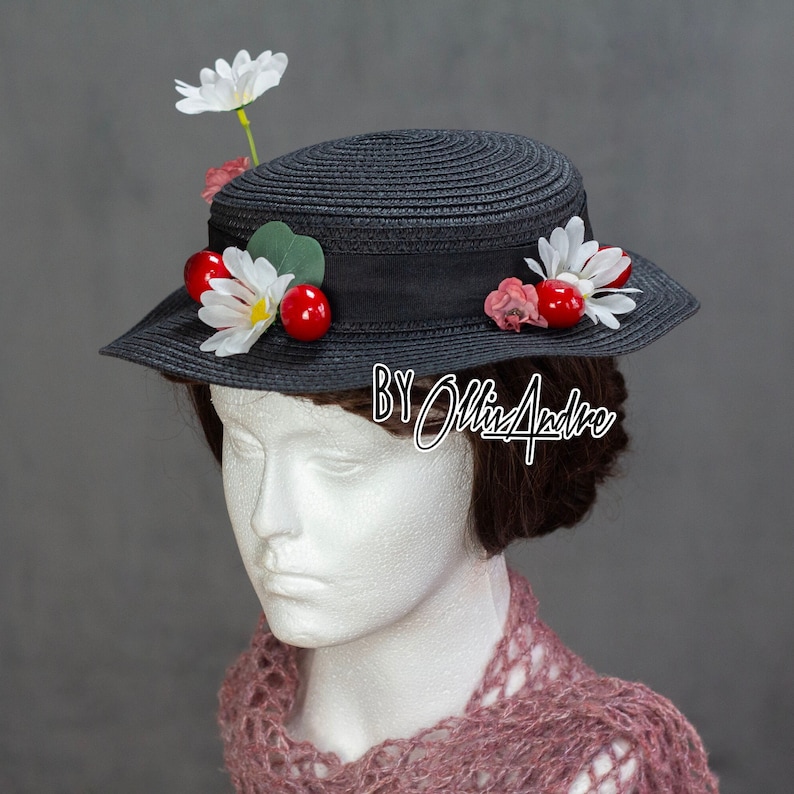 Mary Poppins Hat Replica - Etsy UK