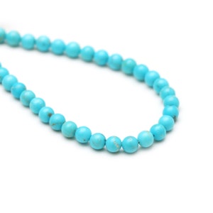 Natural Arizona Turquoise Smooth Balls, 4 mm, Sleeping Beauty Jewelry Making Balls, 8 Inches/ 17 Inches Strand, Price Per Strand.