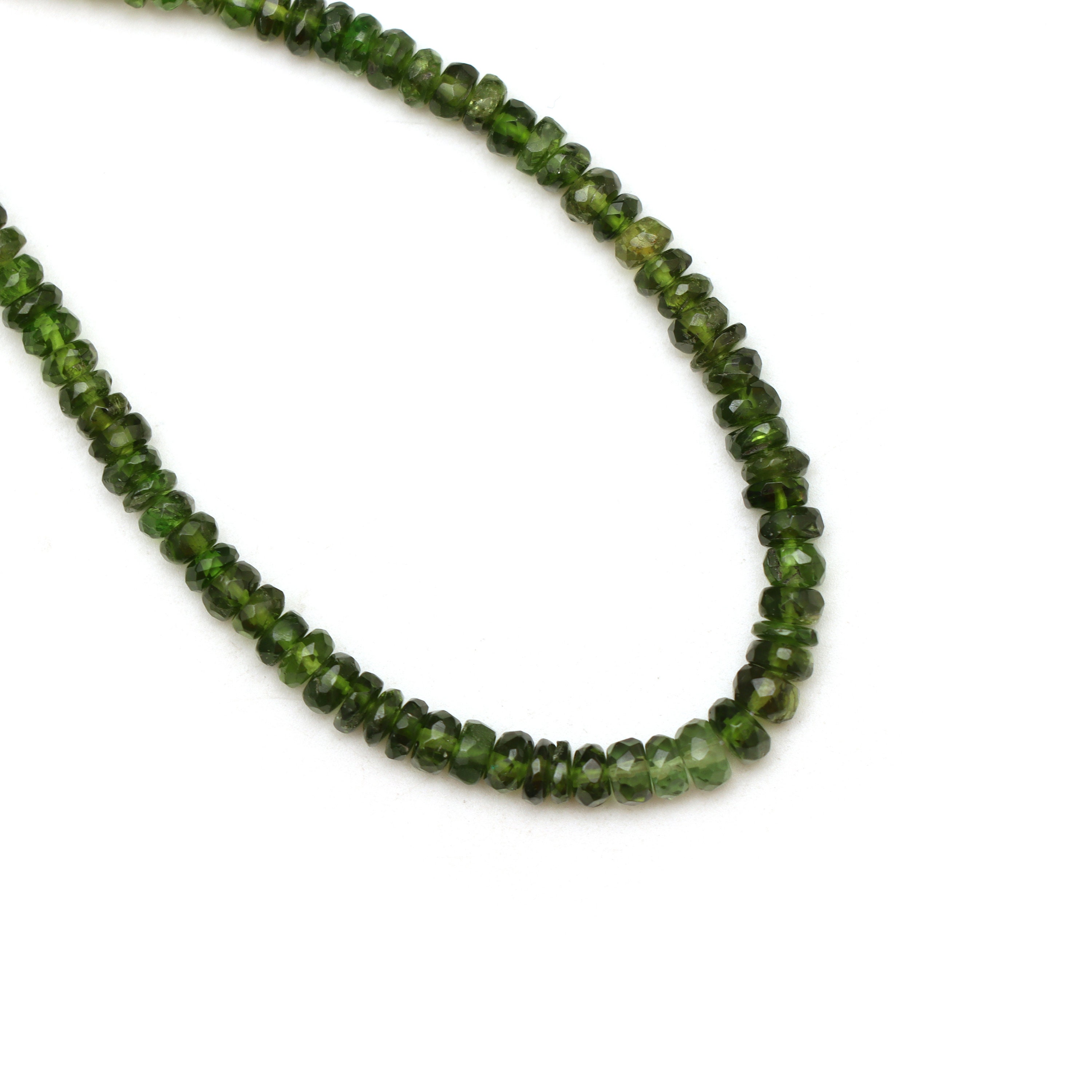 Chrome Diopside Faceted Rondelle Beads, 3 to 4.5 Mm, Chrome Diopside Jewelry  Making Beads, 17 Inches Strand, Price per Strand - Etsy, image size:3000x3000