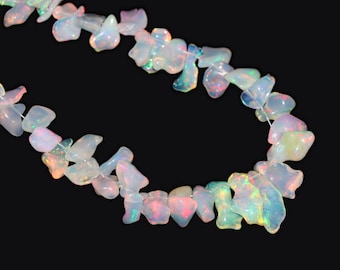 AAA+ Natural Ethiopian Opal Nugget Beads, Jewelry Making, 8/16 Inch Strand