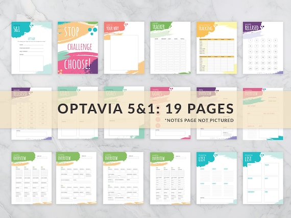 optavia glp 1 Optavia 5 and 1 Planner, Weight-loss Tracker, 19 Pages (printable PDF)
