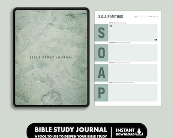 Daily Bible Study Journal | S.O.A.P Method (PDF Printable)