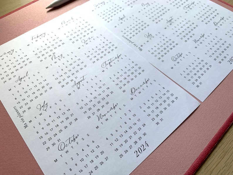 calendar-2023-2024-printable-a5-etsy-canada