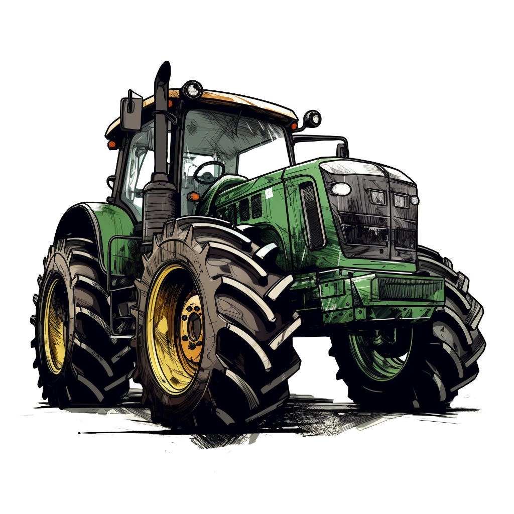 Poster for Sale mit Grüner Traktor für Kinder von samshirts