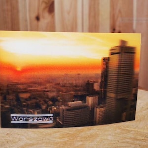 3D-lentikulare Postkarte 10 x 15 cm Warschau 3D-Effekt holografischStereoskopisches Anaglyphen-Zauberbild Poster