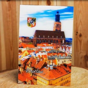 3D-lentikulare Postkarte 10 x 15 cm Breslau 3D-Effekt holographisch, stereoskopisch, anaglyph, magisches Bild, Plakat