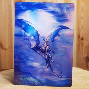 3D-Lentikularpostkarte 12 x 17 cm Drachen 3D-Effekt holografischStereoskopisches Anaglyphen-Zauberbild Poster