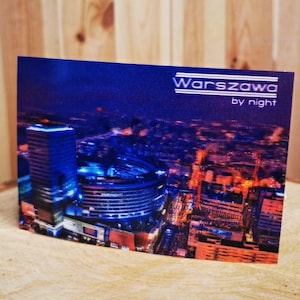 3D-lentikulare Postkarte 10 x 15 cm Warschau 3D-Effekt holografischStereoskopisches Anaglyphen-Zauberbild Poster