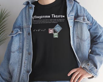 Pythagorean Theorem Funny T-Shirt: STEM Graphic Tee, Math Lover Gift