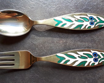 Vintage 80 – Ensemble Petit-déjeuner Coquetier + Bol Avec Cuillère, Inox Et Plastique