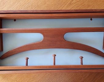 Vintage foldable teak coat rack, Denmark