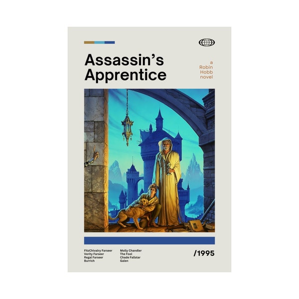 Farseer Trilogy - Assassin's Apprentice Poster / Home Bedroom Dorm Decor / Realm of the Elderlings / Robin Hobb / Gift for Fantasy Book Fans