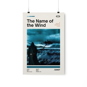 Kingkiller Chronicles Poster - The Name of the Wind Vintage Poster / Home Office Bedroom Decor / Fantasy Book Fan Gift / Patrick Rothfuss