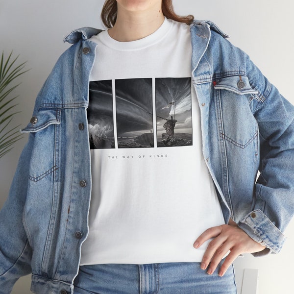 Stormlight Archive Shirt - The Way of Kings Cover | Vintage Graphic Tee | Cosmere Gift | Brandon Sanderson Art | Fantasy book Fans