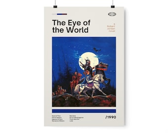 Wheel of Time Poster - The Eye of the World / Home Office Room Dorm Decor / Gift for Fantasy Book Fans / Robert Jordan / Rand Mat Perrin