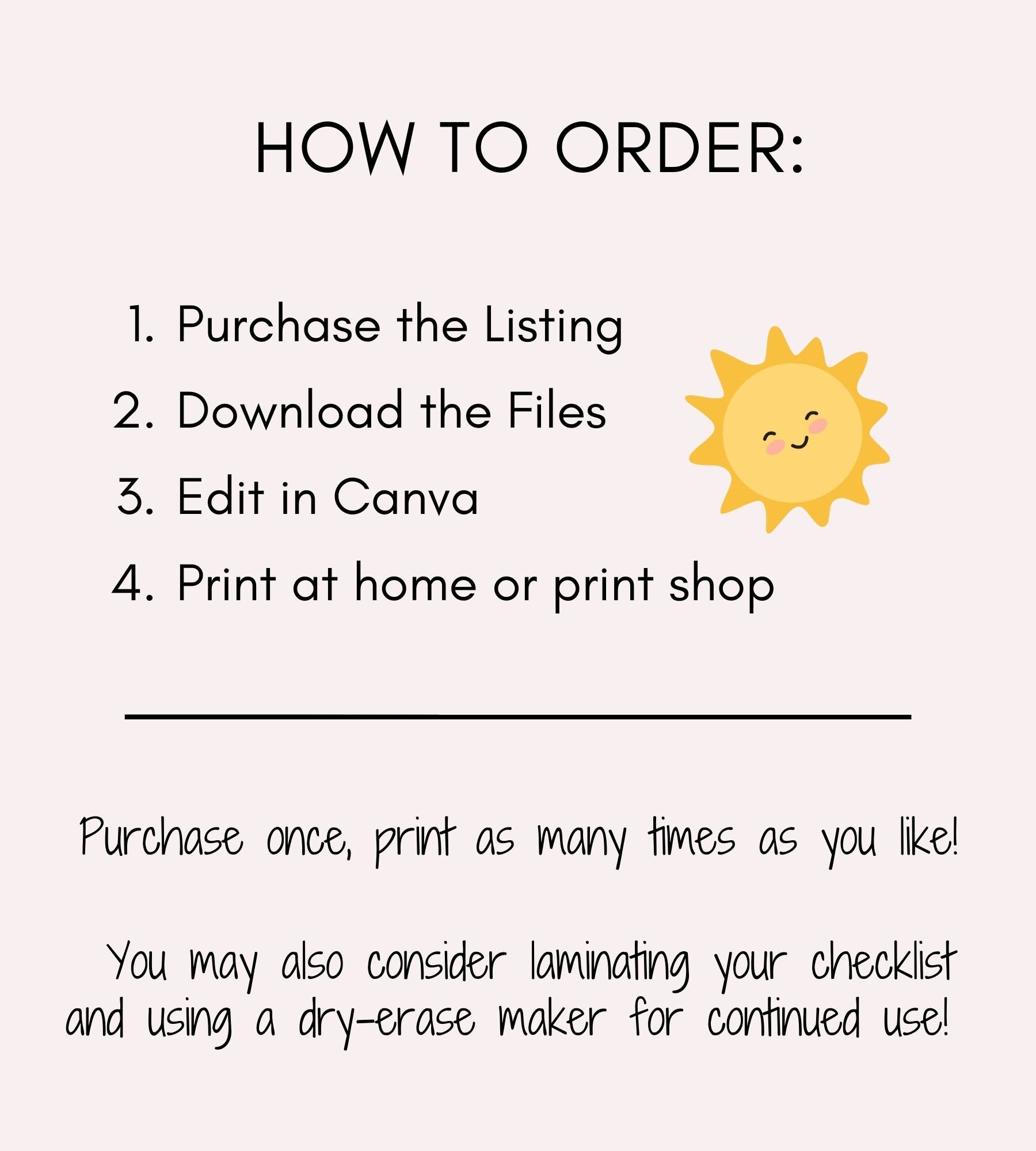 Editable Chore Chart for Kids School Day Checklist Printable Cute Daily ...