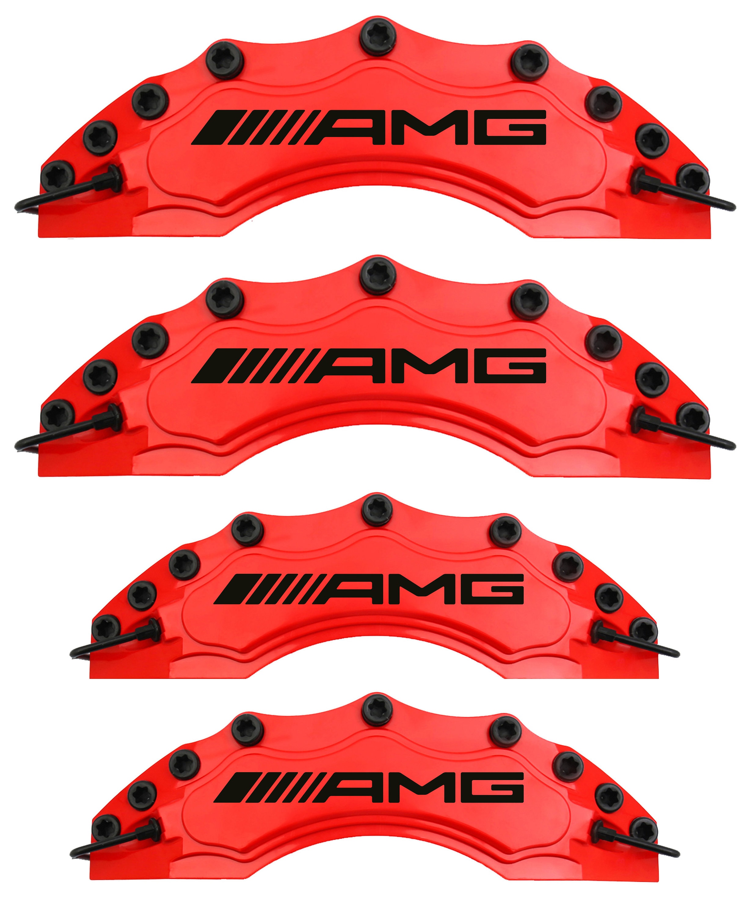 Mercedes AMG 4pcs Brake Caliper Cover Red for Mercedes Benz Etsy