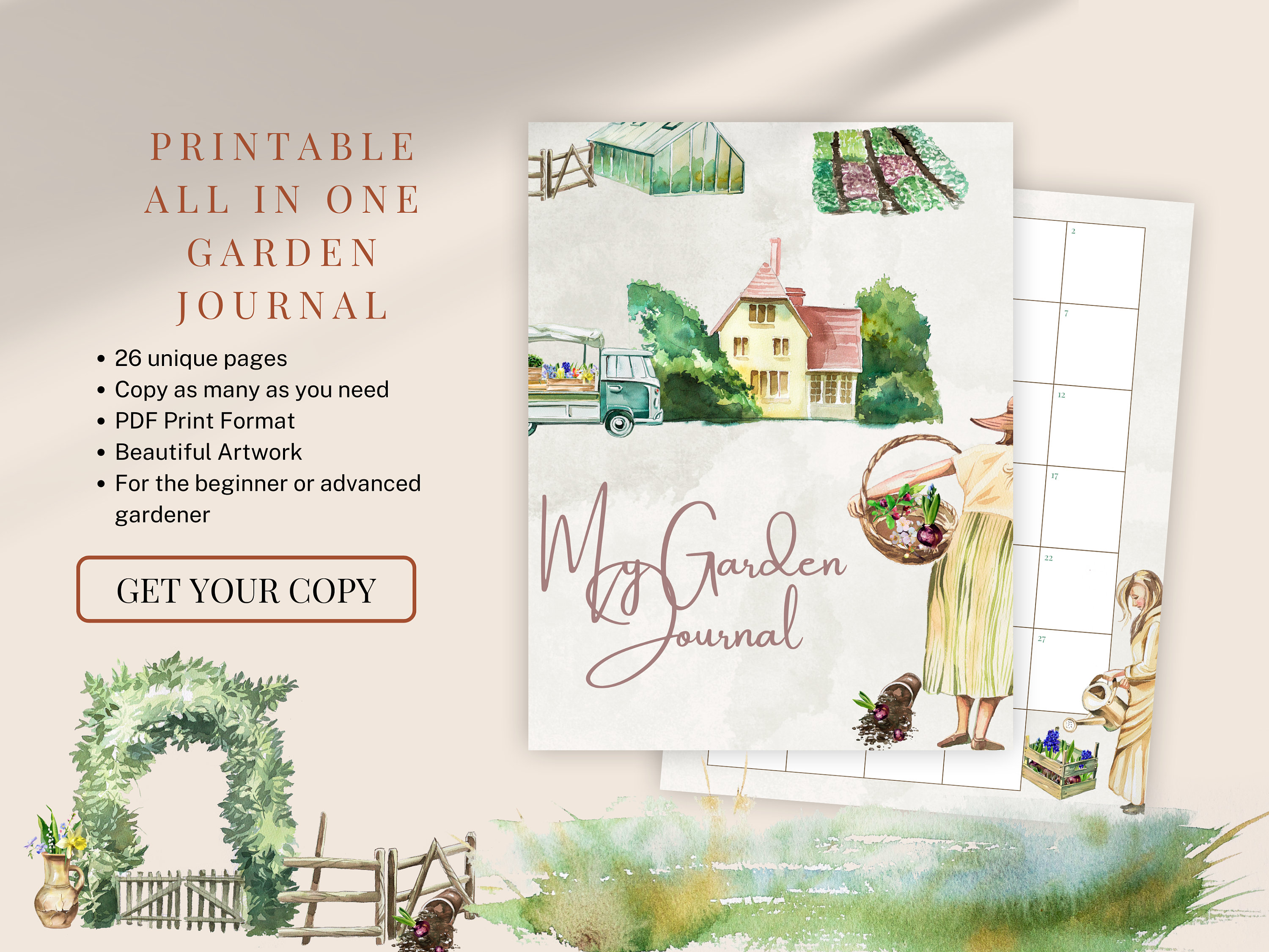 20 Handy Free Printable Garden Journals- A Cultivated Nest