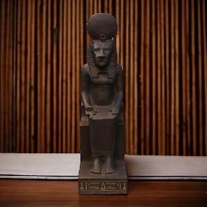 marvelous Sekhmet statue -statue vintage of Sekhmet-Egyptian goddess of war-stone granite-sculpture antique statue-handcrafted-ancient myth