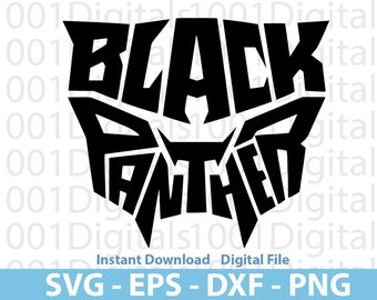 Black Panther Mask Svg, Wakanda Forever Svg, Wakanda Clipart, Png Cut File, Cricut Silhouette, Wakanda Svg, Svg Eps Dxf Png Digital File