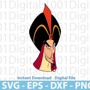 Jafar Aladdin Svg,  Bad Guy Jafar Svg, Aladdin Jafar Clipart, Png Cut File, Cricut Silhouette, Sticker Svg, Svg Eps Dxf Png Digital File