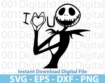 May include: Black and white silhouette of a cartoon character with a heart in its hand, saying "I love you".