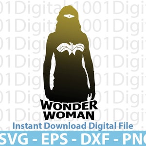 Girl Power Silhouette Svg, Superhero Svg, Instant Download Svg Eps Dxf Png Digital File