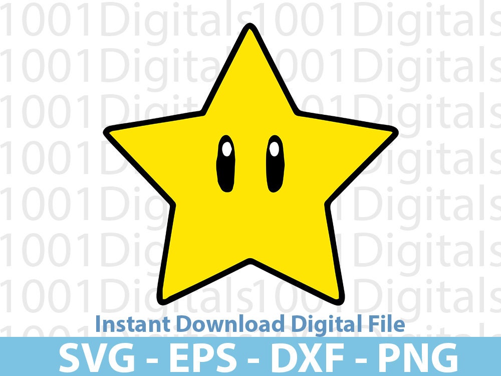 Mario Star Stencil