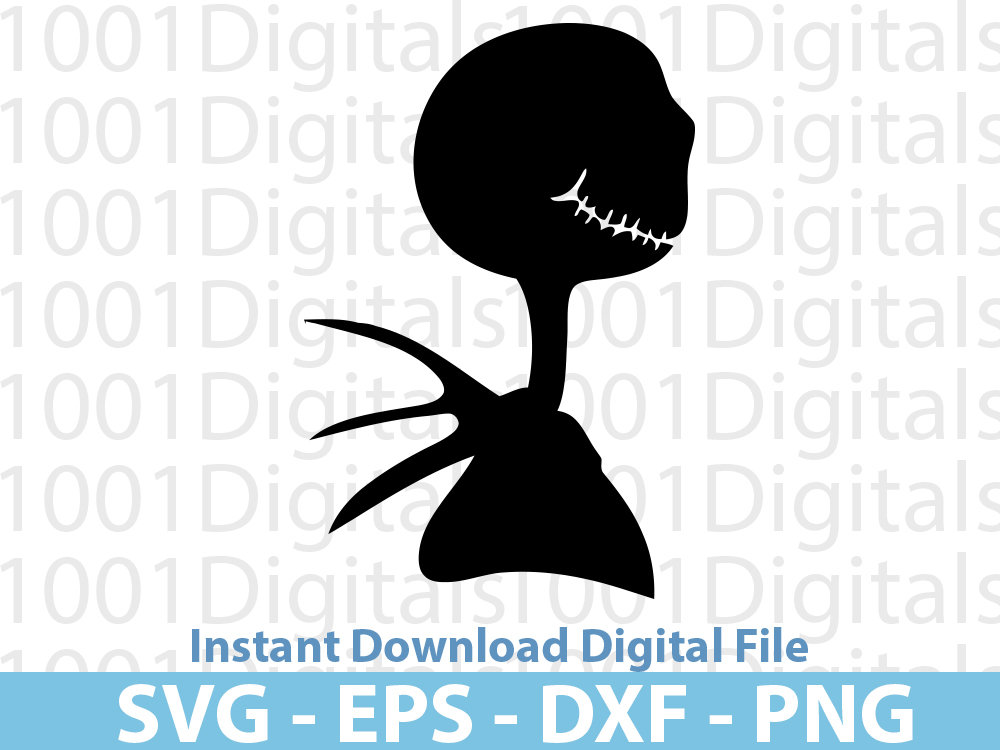 Jack Skellington Silhouette Svg, Christmas Jack Skellington Svg ...