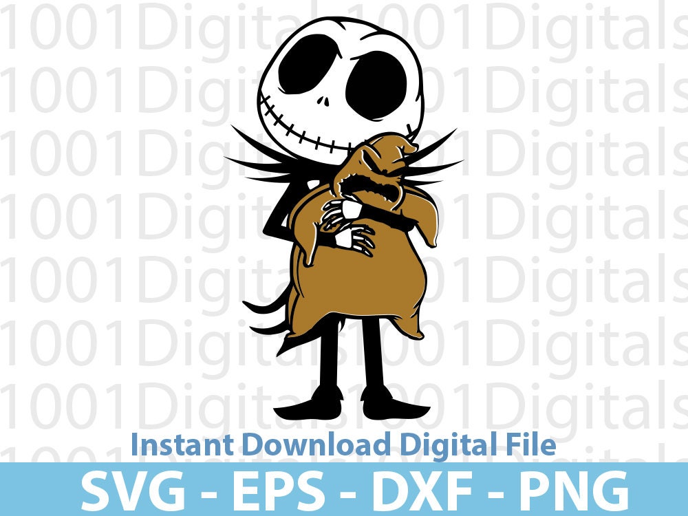 Jack Skellington Svg ,jack Skellington Hug Svg, Clipart, Png Cut File ...