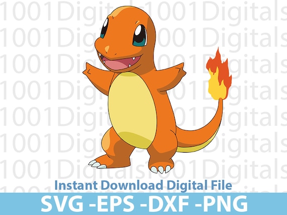 ヒトカゲ SVG、ポケモン ヒトカゲ SVG、ヒトカゲ クリップアート、PNG