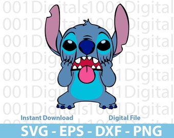 Stitch Svg, Stitch Svg Bundle, Stitch Svg carino, Stitch Clipart, File di taglio Png, Silhouette Cricut, Adesivo Svg, Svg Eps Dxf Png File digitale 3