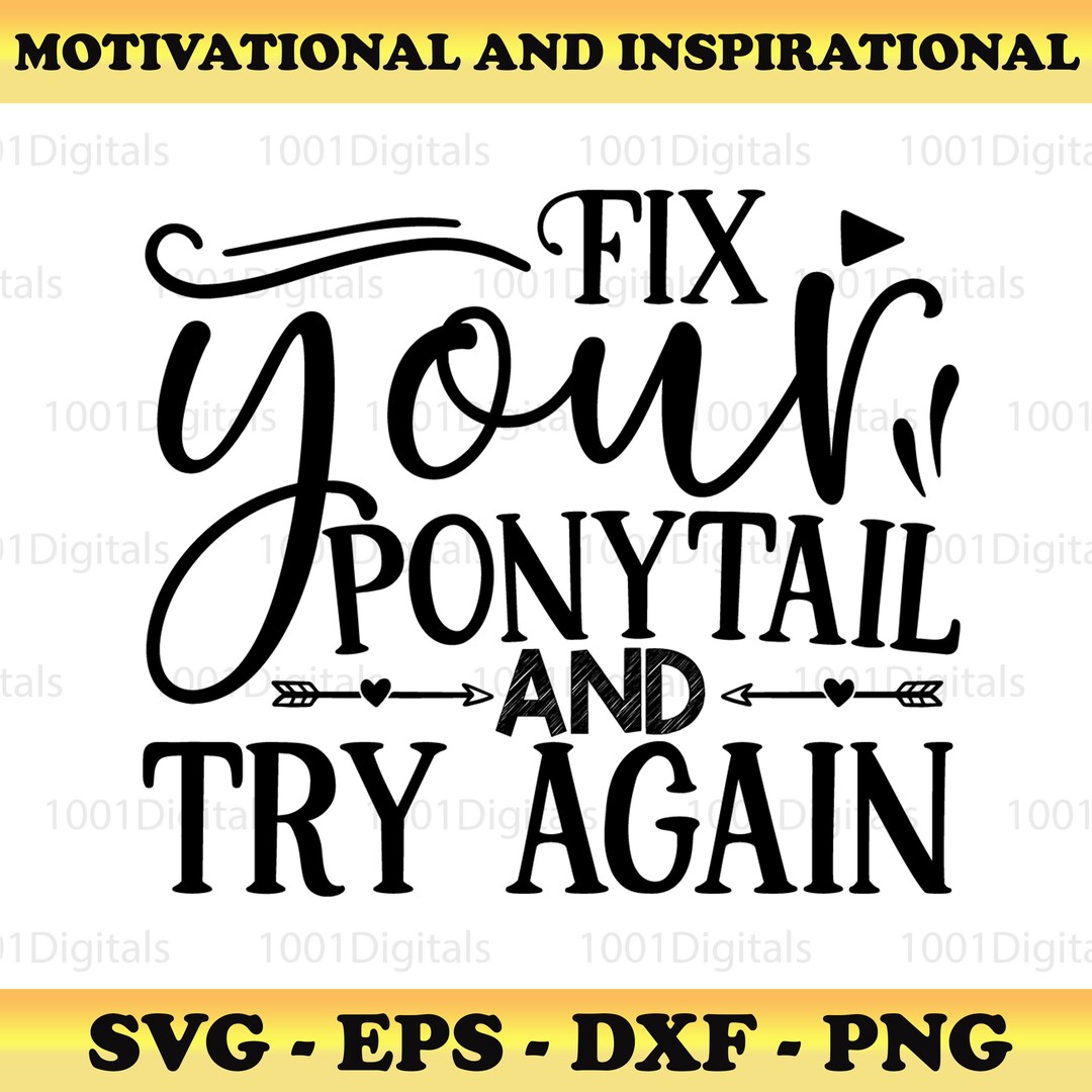 And Try Again Svg, Motivation Svg, Insprational Svg ,cut File Cricut ...