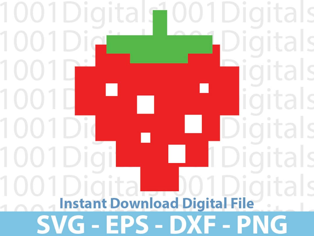 Pac Strawberry Svg, Cute Pac Svg, Pac Clipart, Cut File, Cricut ...