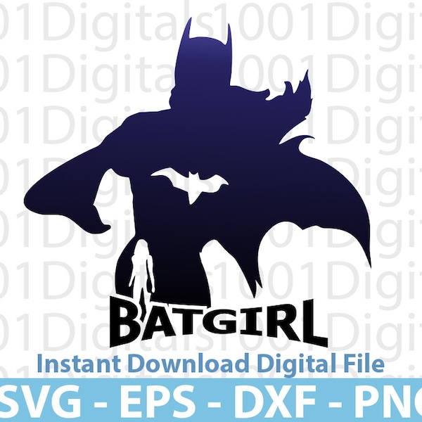Bat Woman Silhouette Svg, Superhero Design Svg, Instant Download Svg Eps Dxf Png Digital File