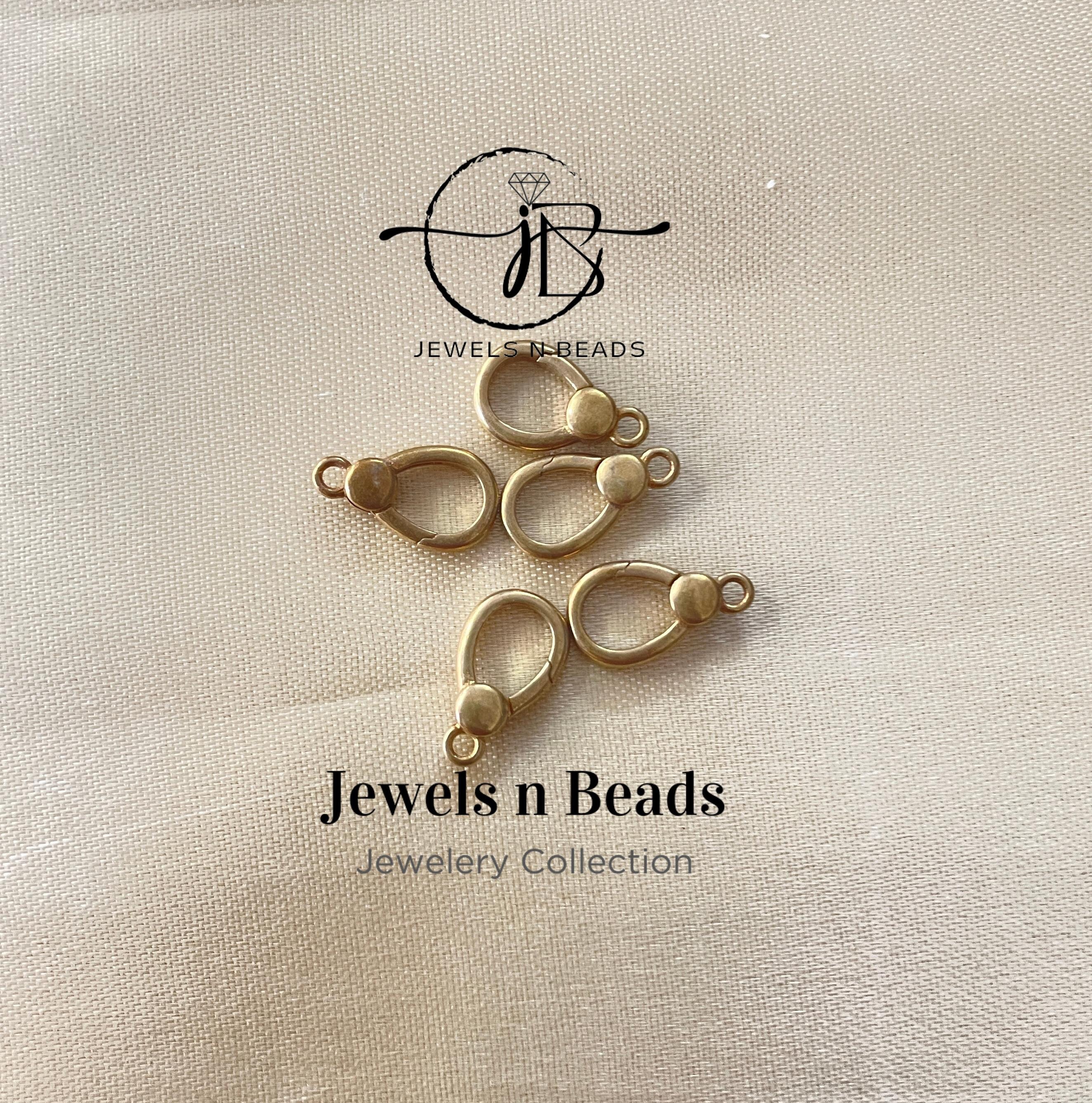 Brass Handmade Clasp, Tiny Bras Pendant Lock, Minimalist Jewelry, Gift For Her, Mom Gift Idea, Brass Openable Clasp 20*10Mm Pack Of 5 Pcs.